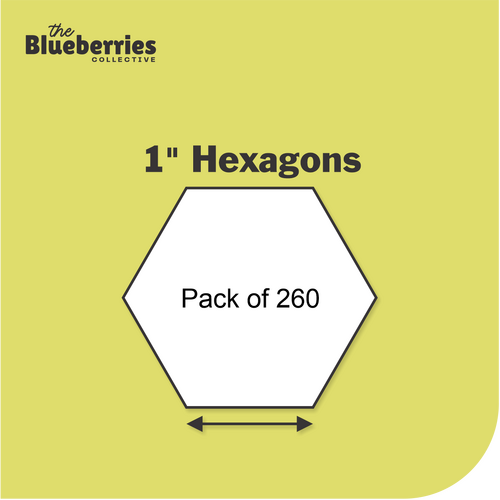 1" Hexagon Papers - Pack of 260